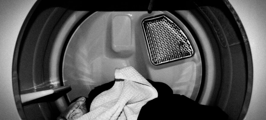 clothes in washer